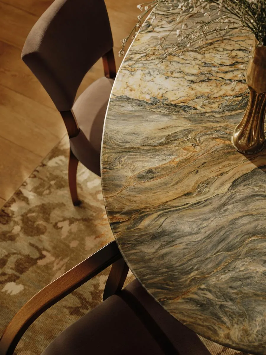 Oval Dining Table - Blue, Quartzite product