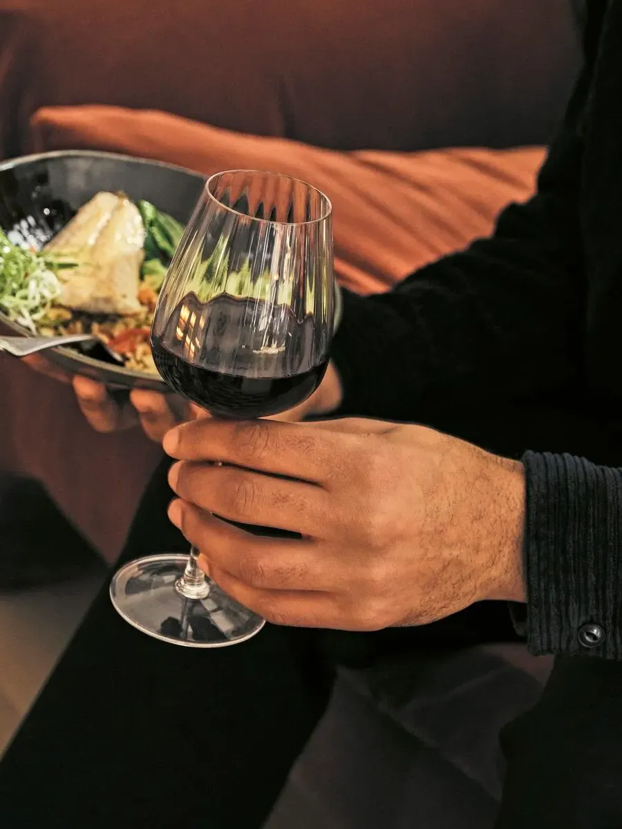 Pembroke Red Wine Glass Set of Four - Clear Glass product