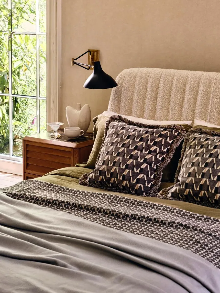 Phoebe Throw - Sage, Wool & Cotton product