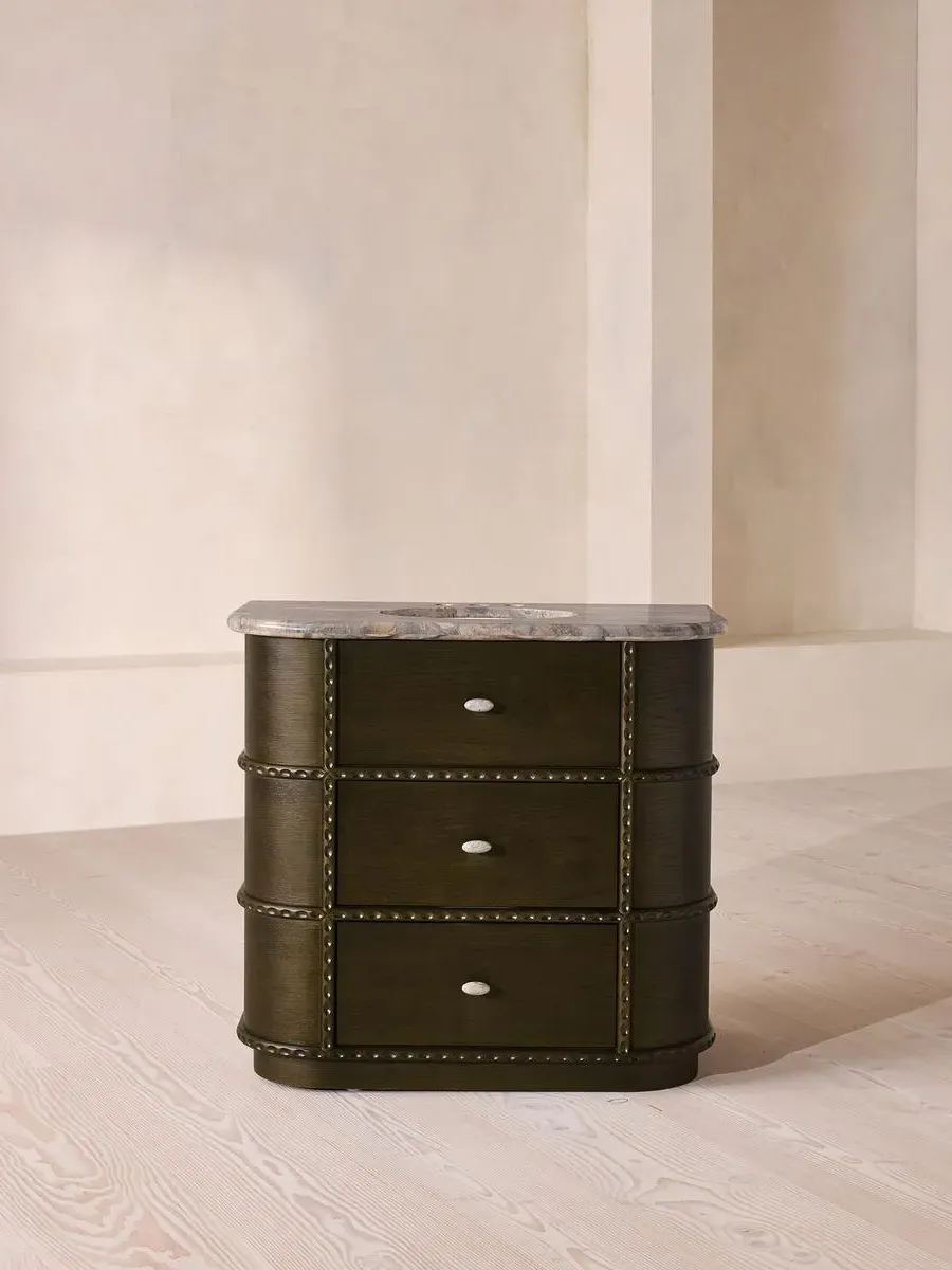 Pietro Single Vanity - Brazilian Quartzite, Oak product