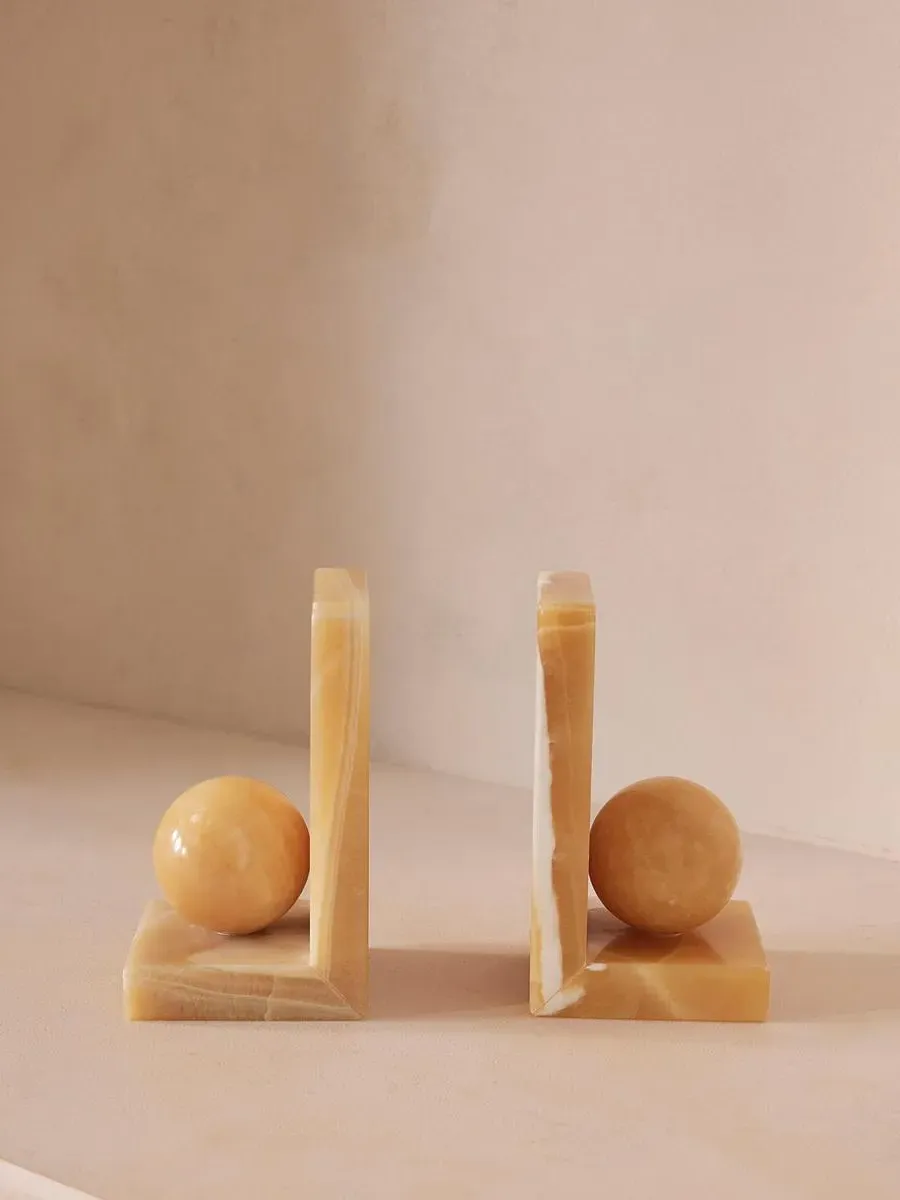 Prato Bookends - Mango Onyx product