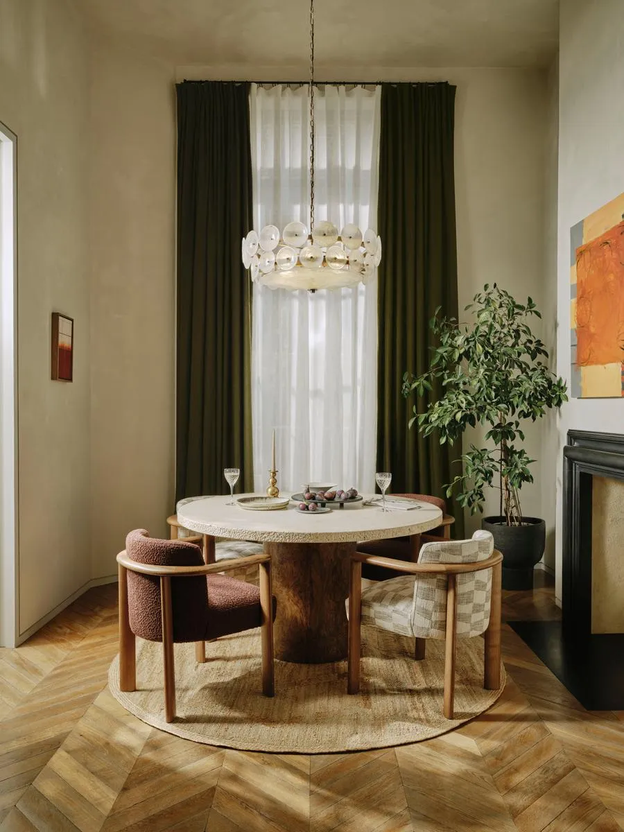 Ramsey Round Dining Table - Travertine product