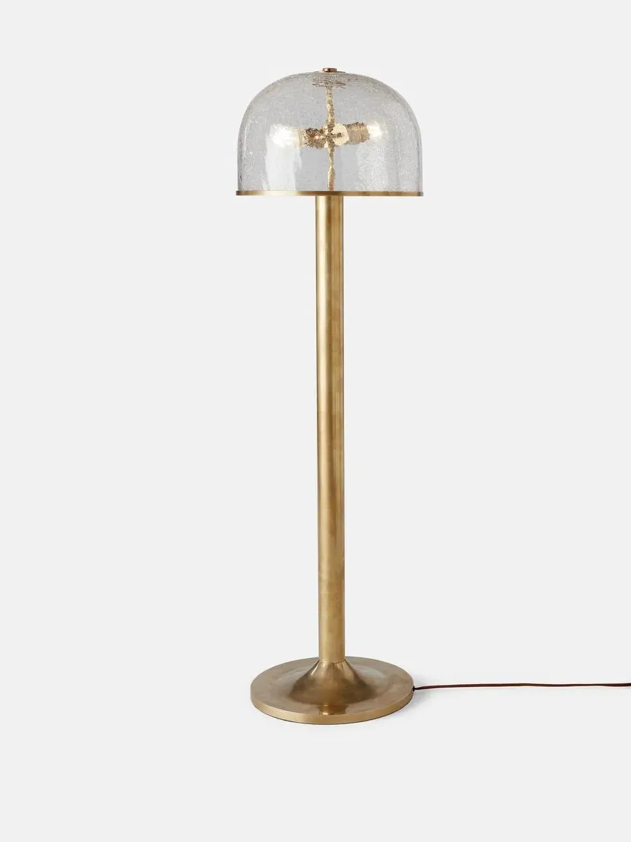 Raphael Floor Lamp - Brass, Glass by Soho Home