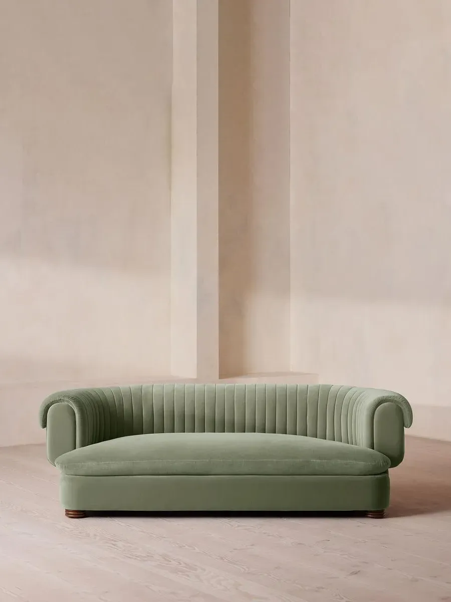 Rava 3-Seater Sofa - Seafoam, Velvet product