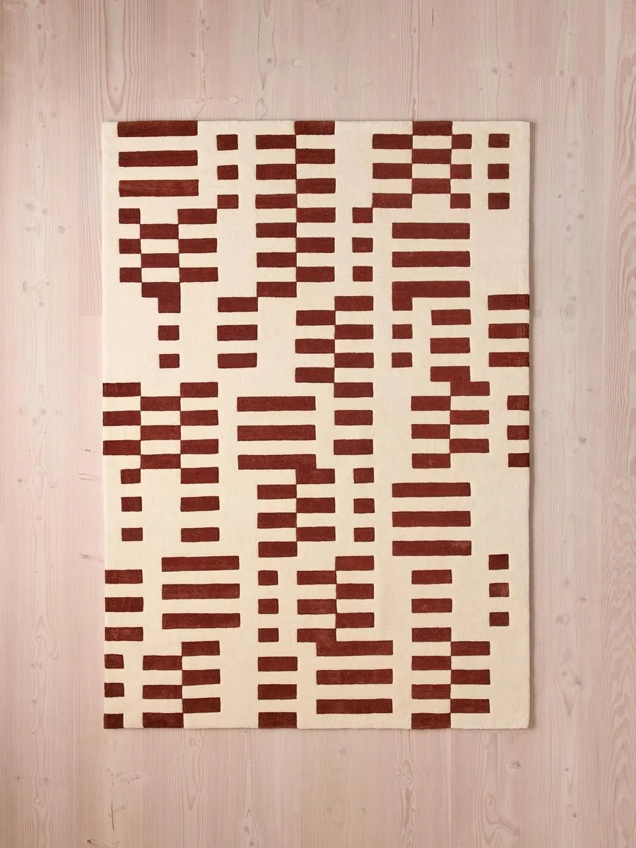 Raya Rug Swatch - Rust, Wool-Mix product