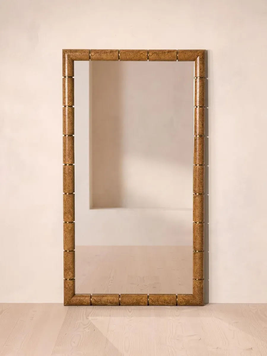 Furleigh Floor Mirror - Burl, Olive Ash product