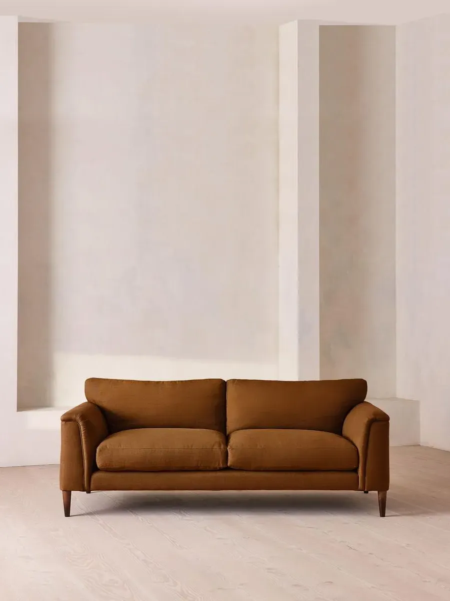Reya 3-Seater Sofa - Terracotta, Linen by Soho Home
