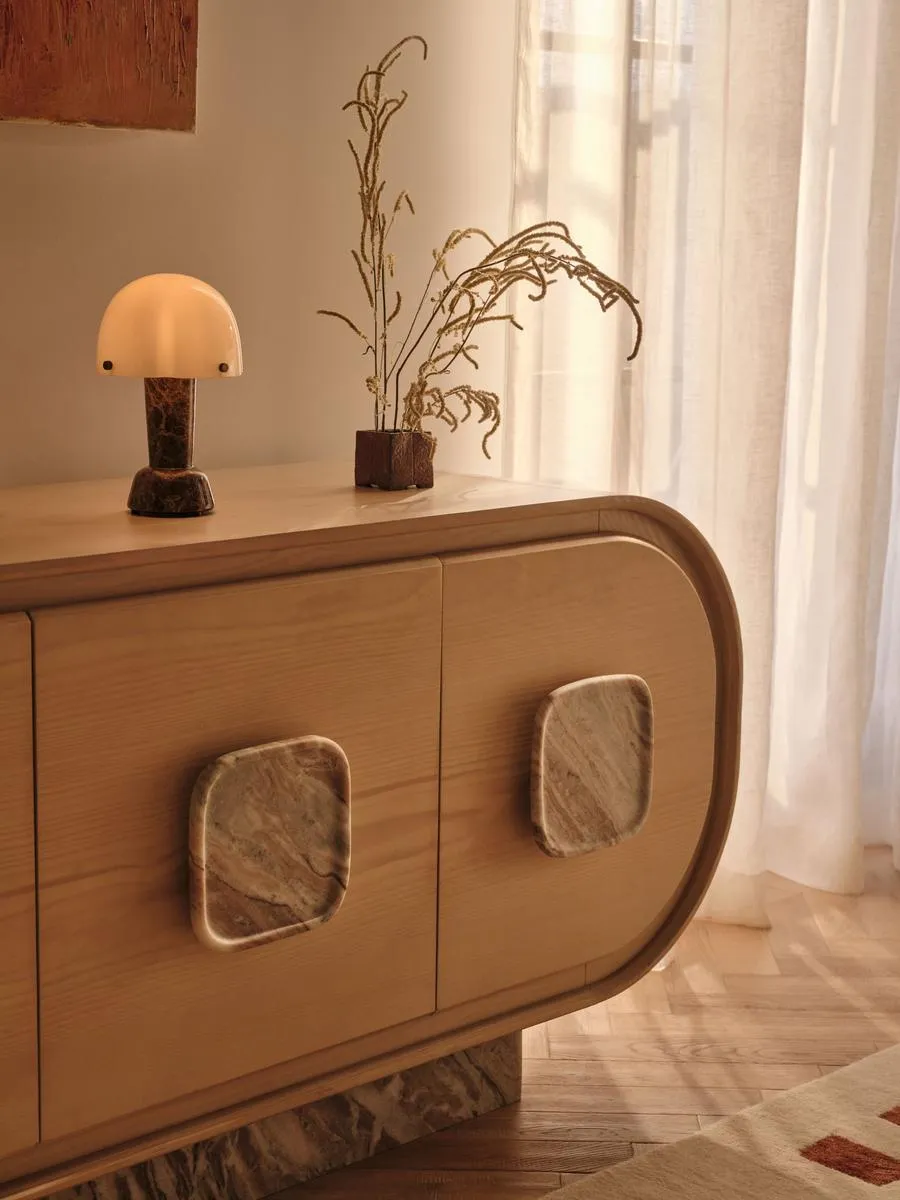 Rio Portable Rechargeable Lamp - Dark Emperador Marble product