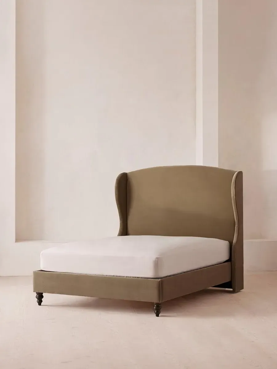 Rivas Double Bed - Truffle, Velvet product