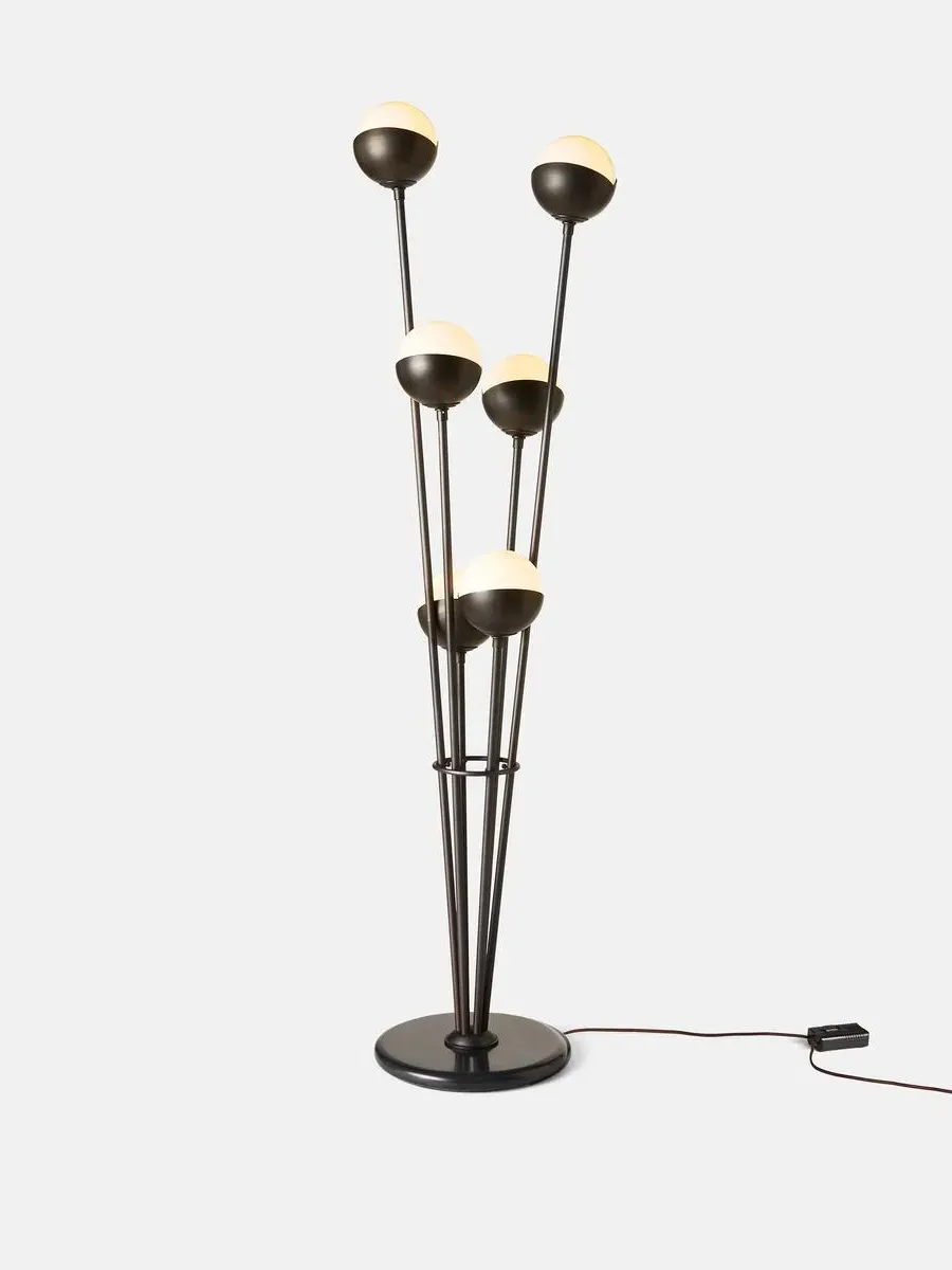 Seed Floor Lamp - Black, Brass by Soho Home