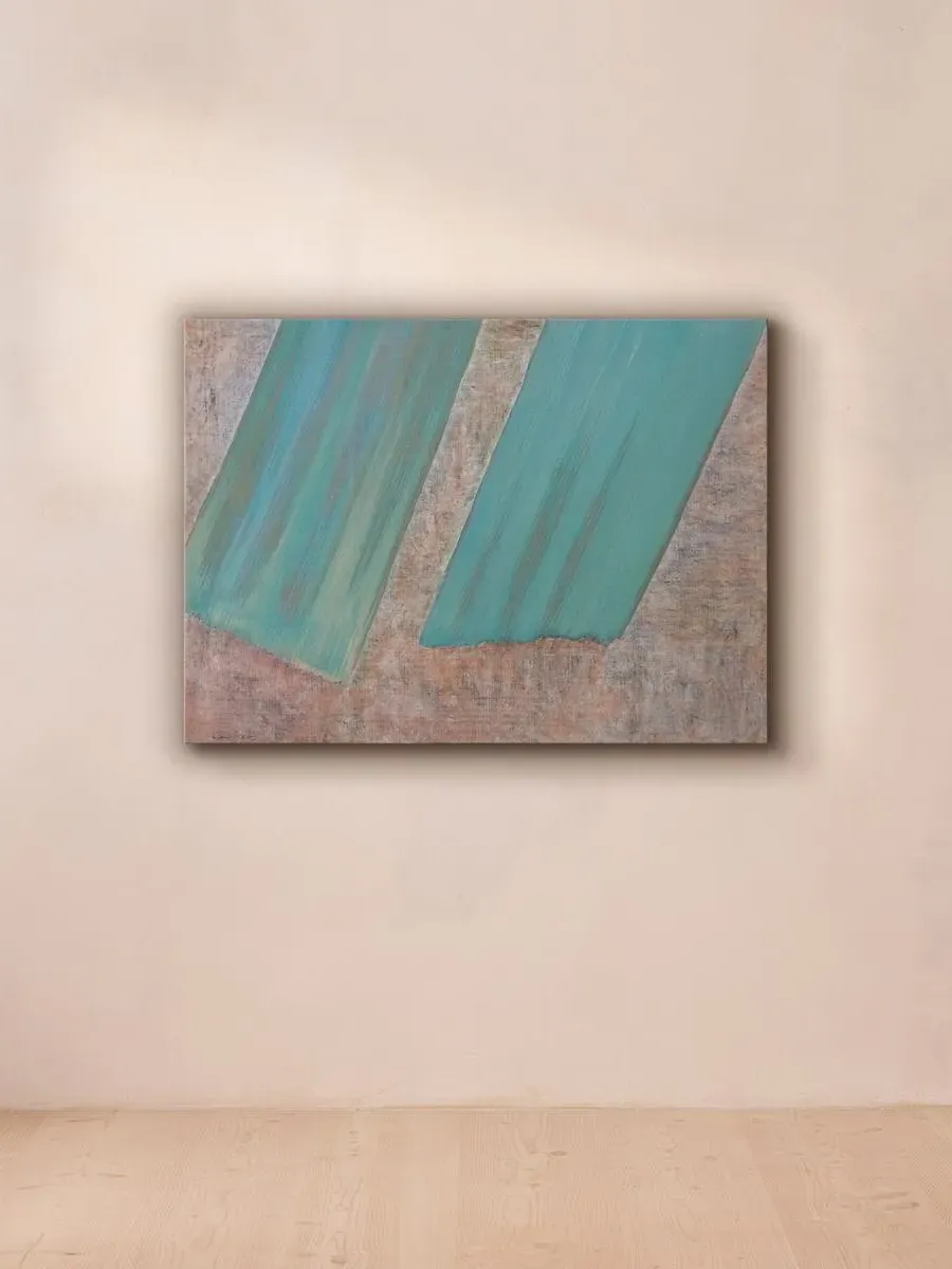 Shears in Sea-Green by Kevin Jackson Canvas Art product