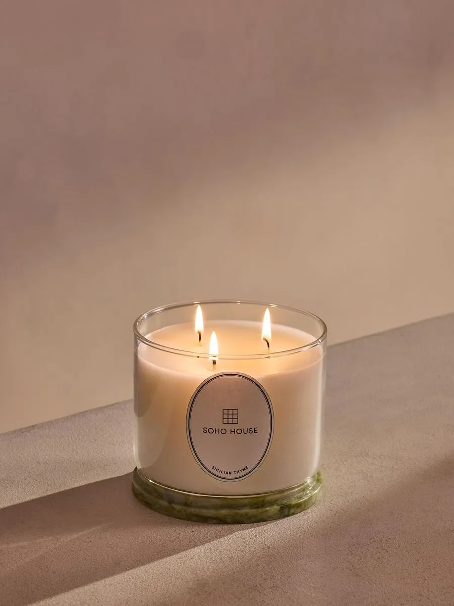 Sicilian Thyme Candle 660g - Borosilicate Glass by Soho Home