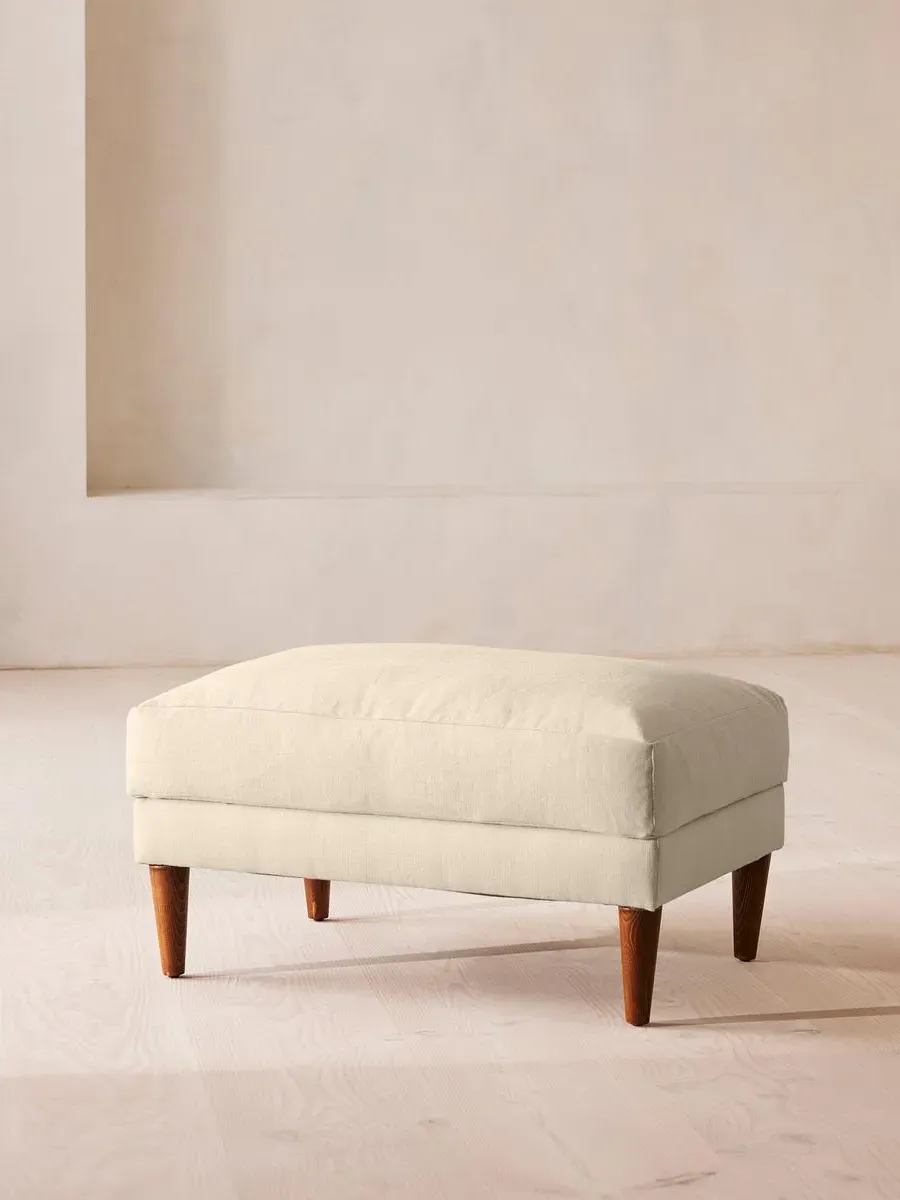Reya Ottoman - Bisque, Linen by Soho Home