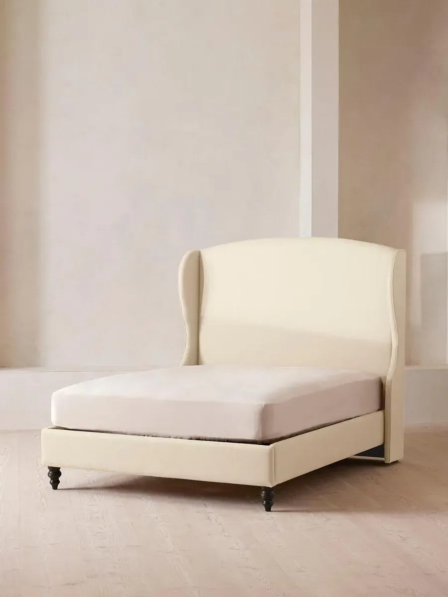 Rivas Super King Bed - Bisque, Linen by Soho Home