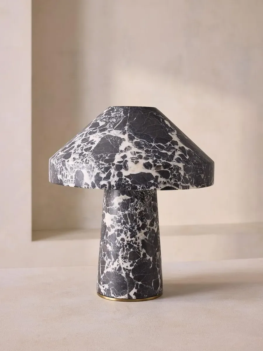 Table Lamp with Angular Shade - Bulgari Marble product