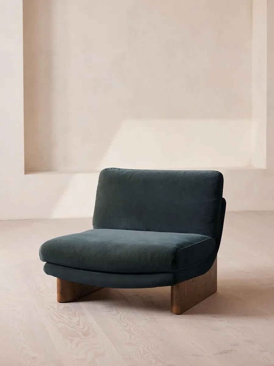 Tellis Armchair - Grey Blue, Velvet product