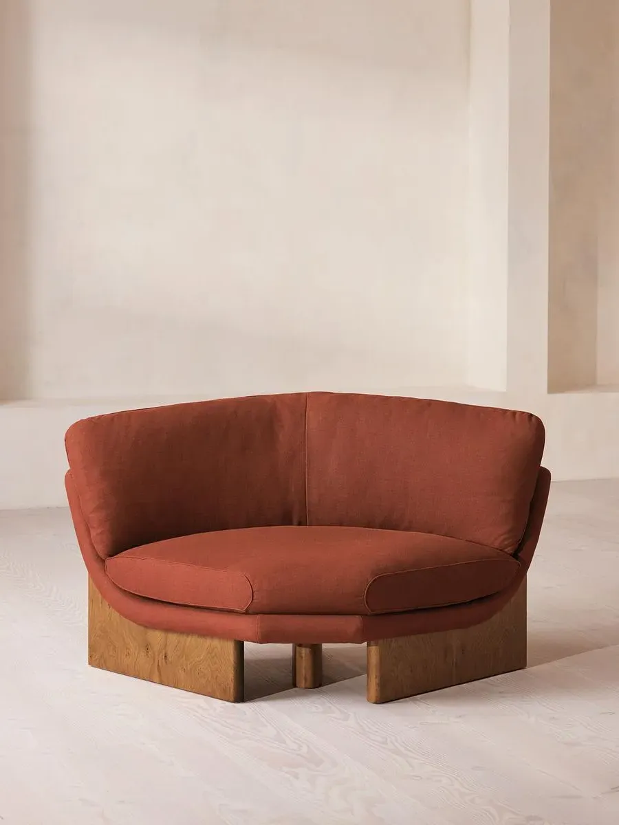 Tellis Corner Chair - Sienna, Linen product