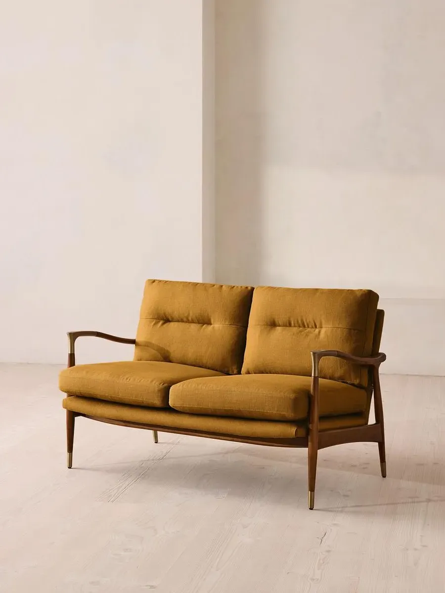Theodore 2-Seater Sofa - Turmeric, Linen by Soho Home