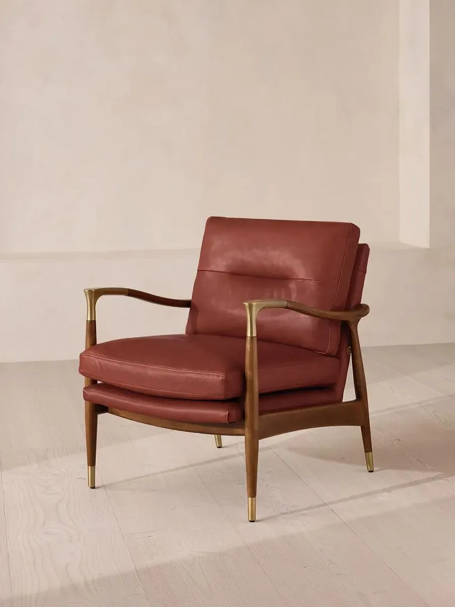 Theodore Armchair - Sangria, Leather product