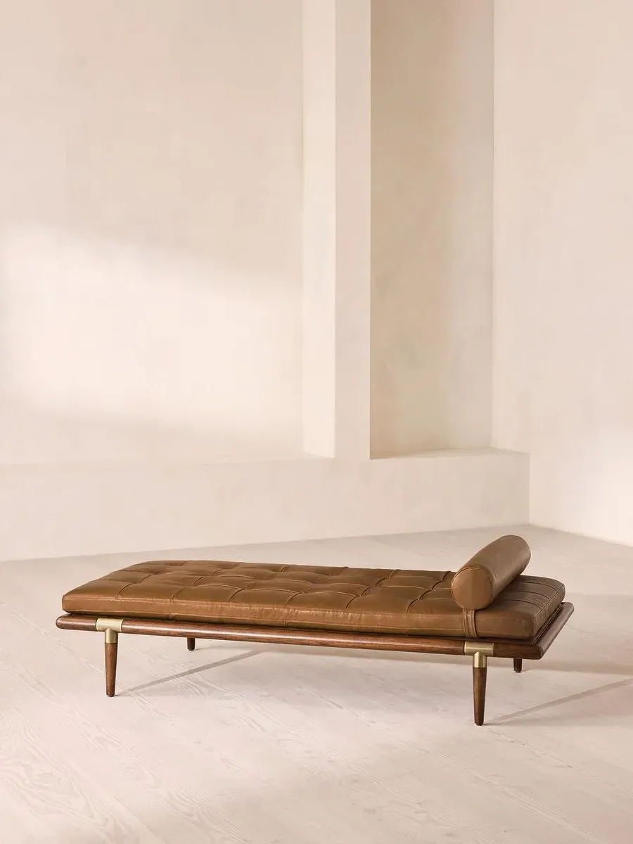 Theodore Daybed - Chestnut, Leather product