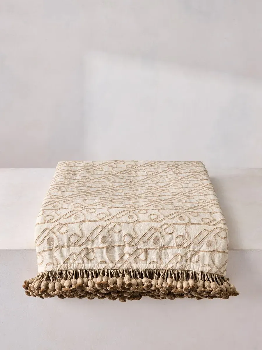 Tilney Bedspread - Cotton, Tassel Detail product