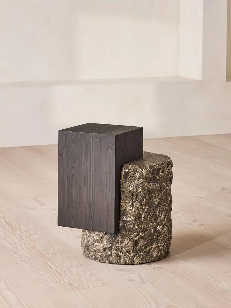 Torren Side Table - Dark Emperador, Marble product