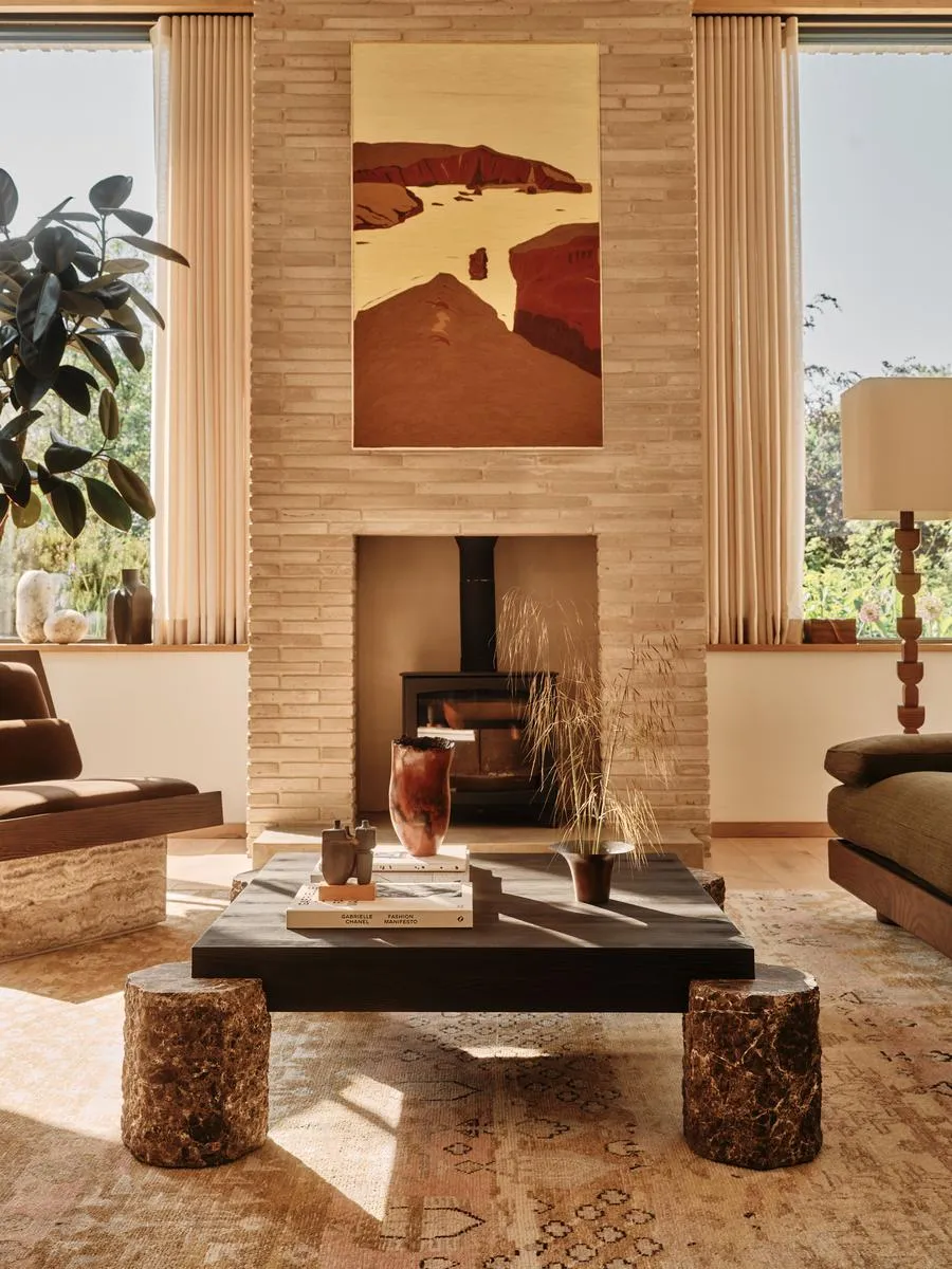 Torren Square Coffee Table - Dark Emperador, Marble product