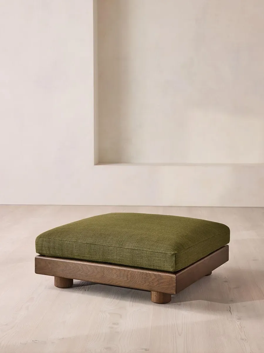 Truro Ottoman - Moss, Wool Linen product