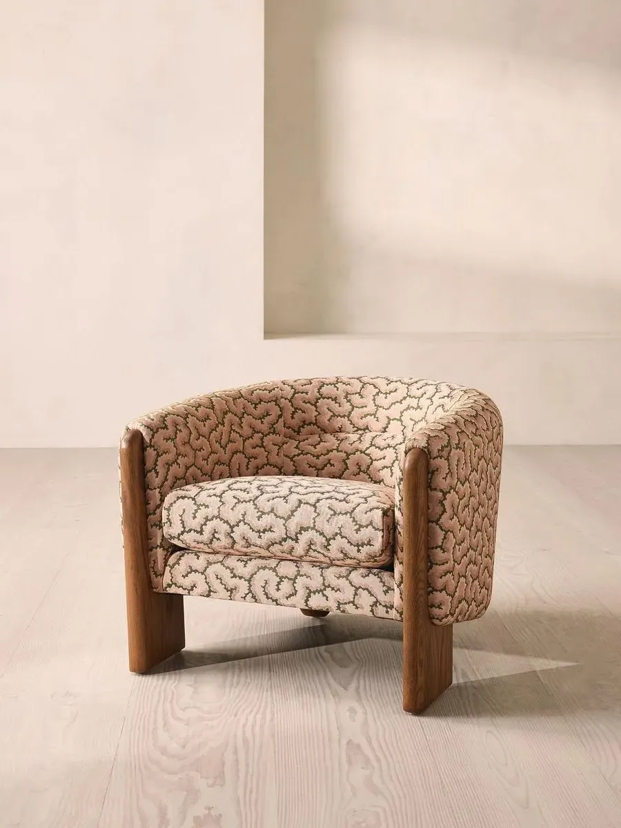 Winnie Tub Armchair - Pink, Lophelia Jacquard product