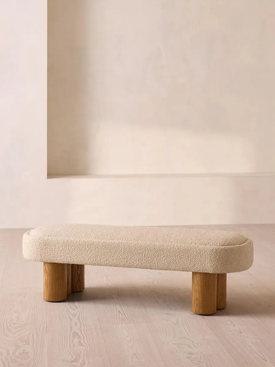 Upholstered Bench - Sand, Boucle product