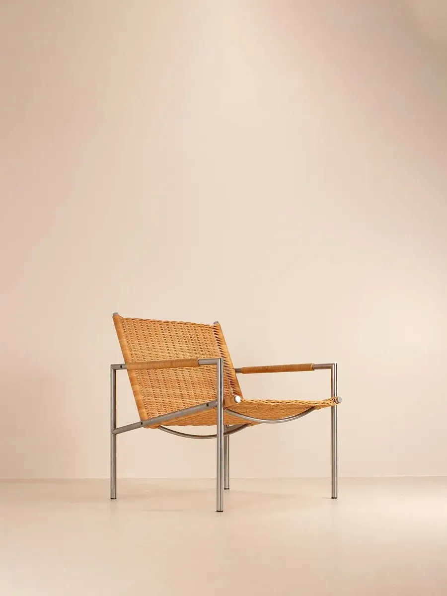 Vintage Armchair - Rattan, Chrome product