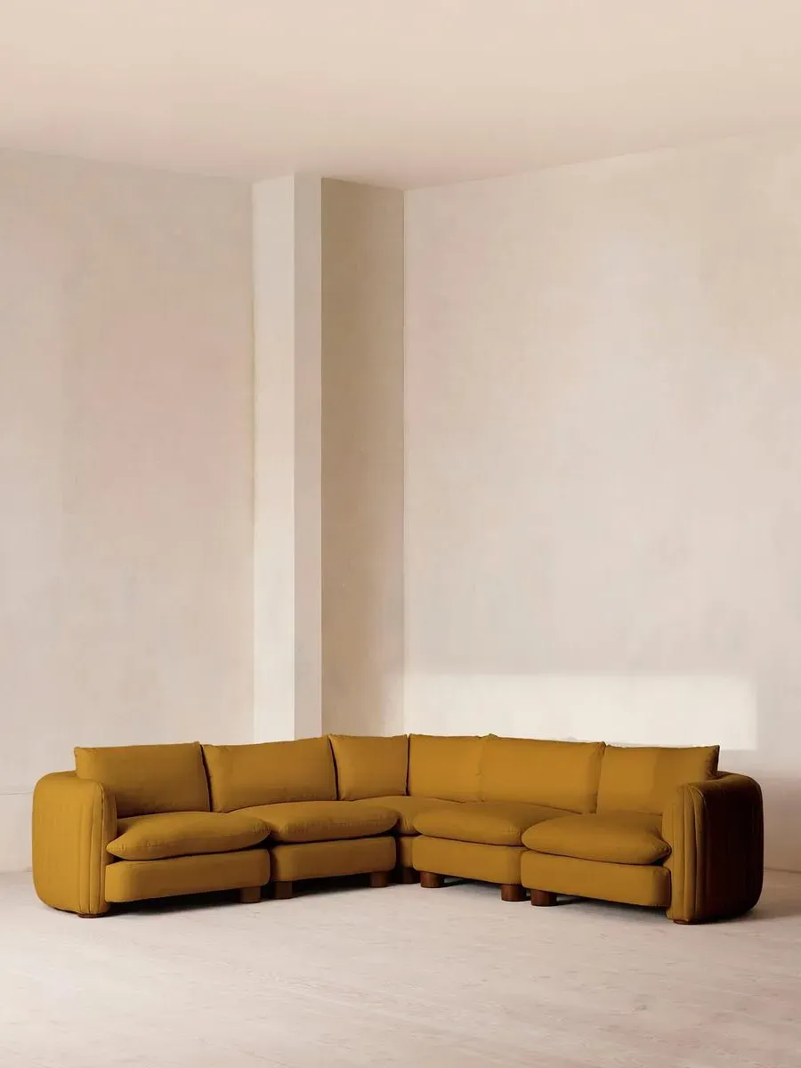 Vivienne Corner Modular Sofa - Turmeric, Linen product