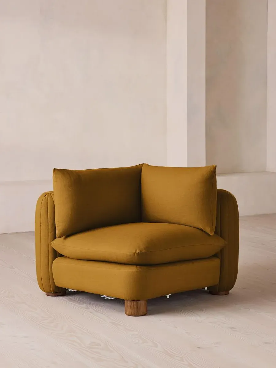 Vivienne Corner Modular Sofa - Turmeric, Linen product