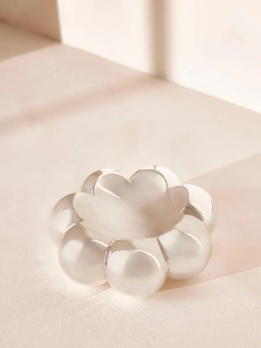 Walbrook Bud Catchall Dish - Silver, Brass product