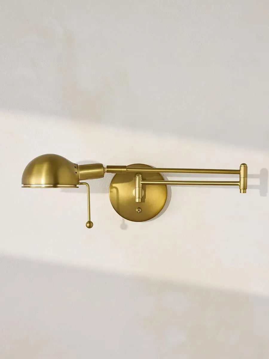 Wall Light with Adjustable Arm - Antique Brass by Soho Home