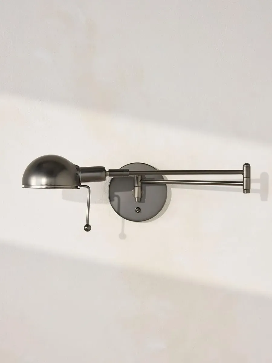 Wall Light with Adjustable Arm - Blackened Nickel product