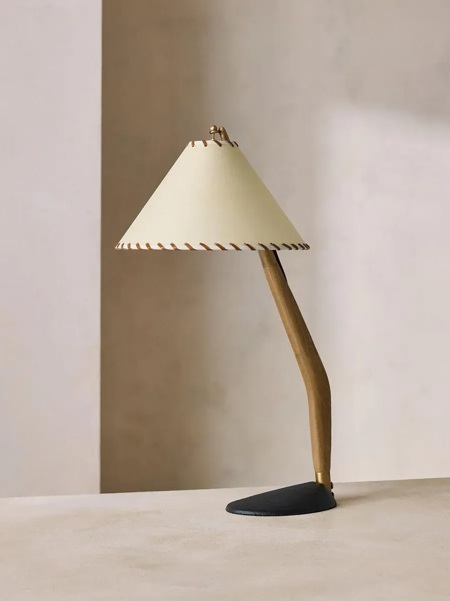 Wren Table Lamp - Oak, Parchment product
