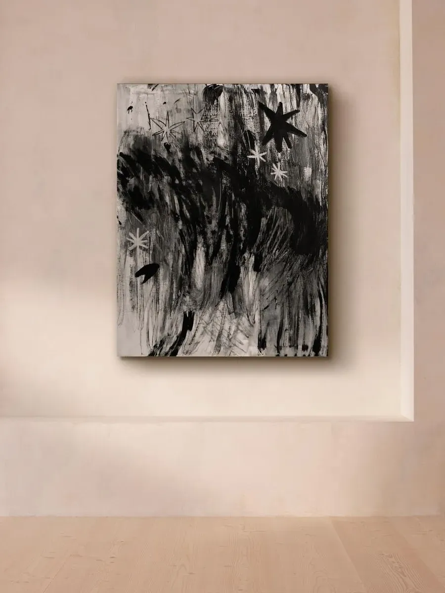 Yana Medow 'Black Stars' Canvas Wall Art product