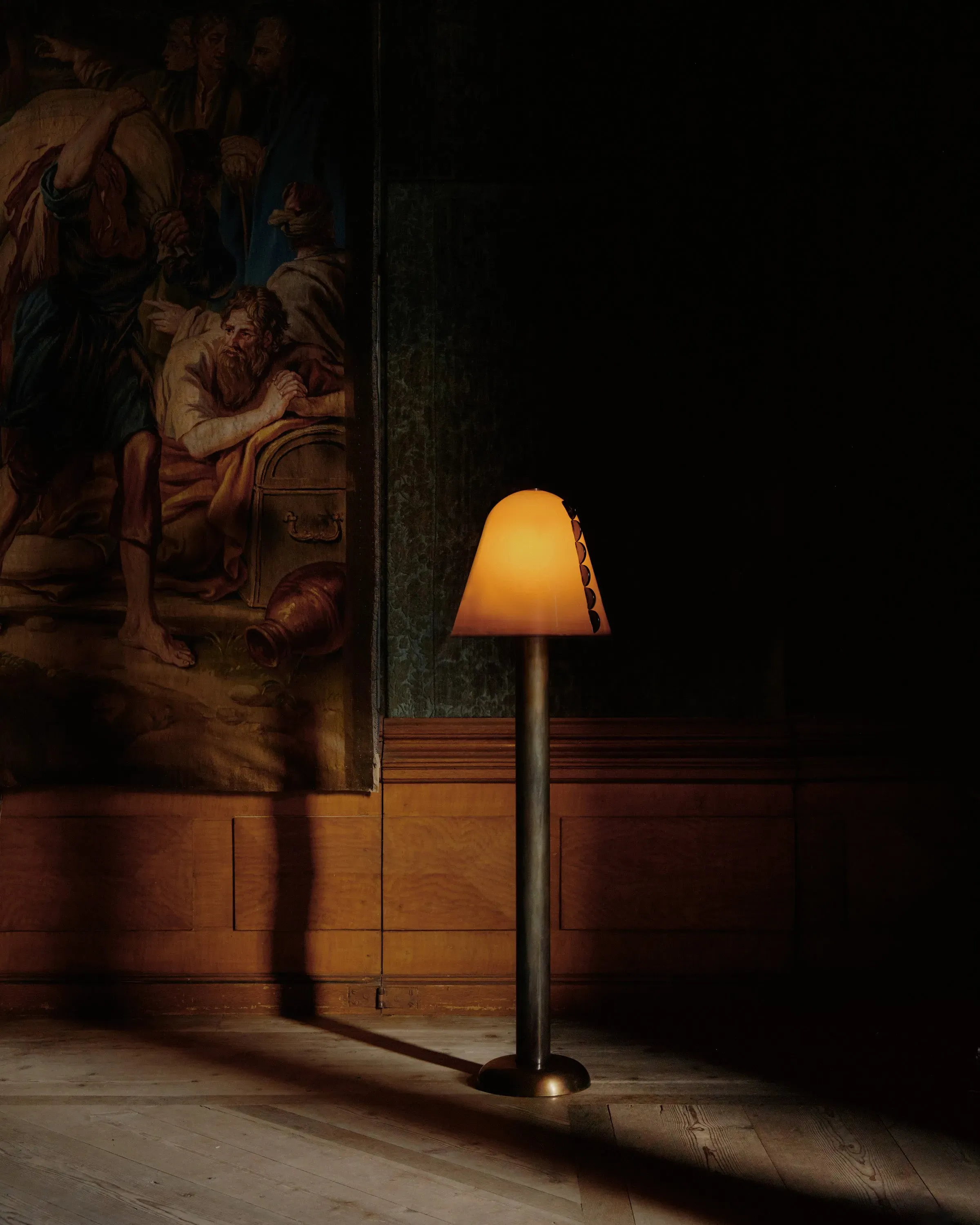 Calla Floor Lamp - Brass, Glass product