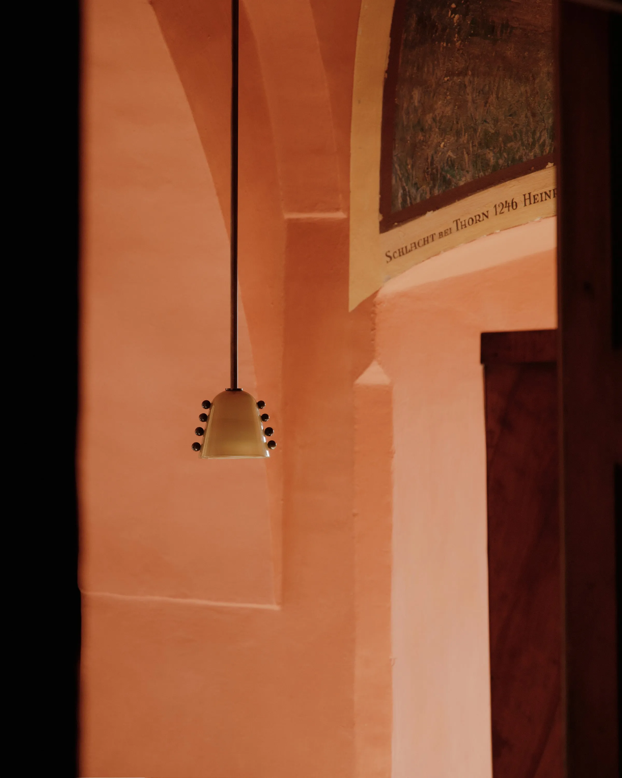 Gemma Petite Pendant Light - Blown Glass, Brass product