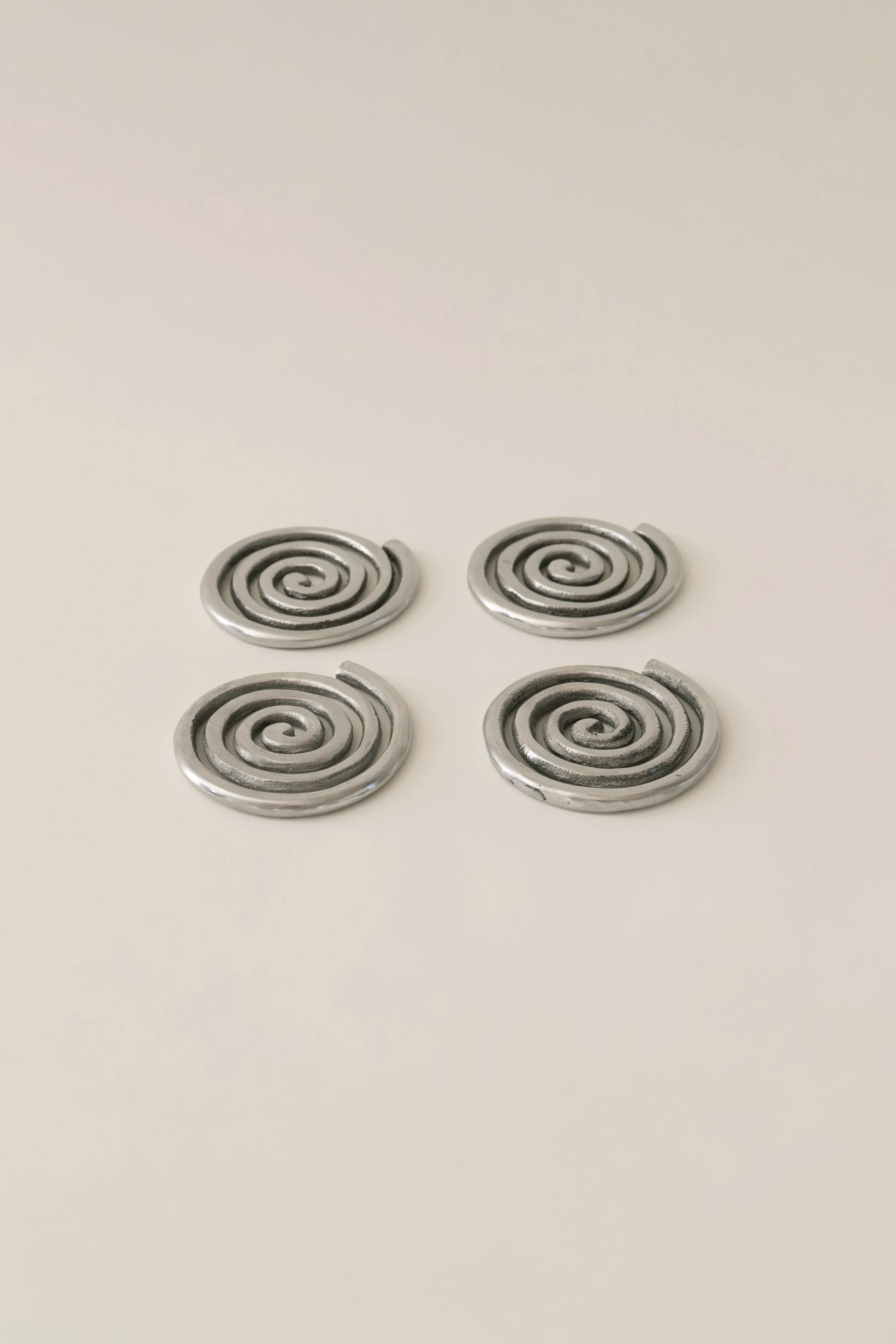 Spiral Coasters Set of 4 - Nickel, Aluminium product