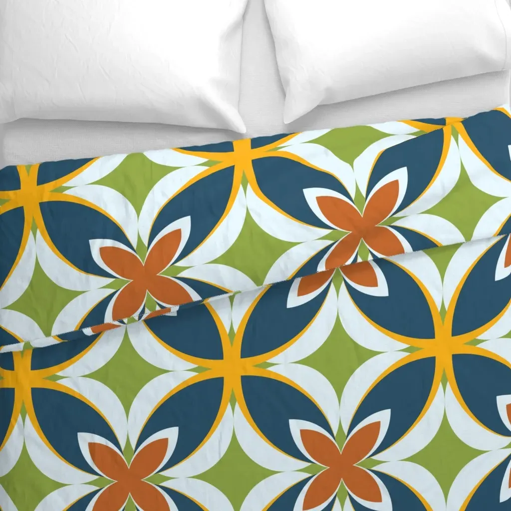 003 Jumbo Large Scale Duvet Cover - Teal alternate view
