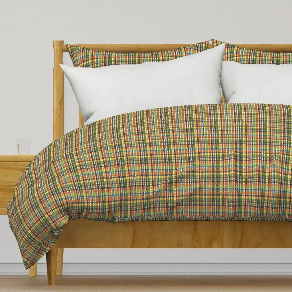 007 Olive Green Duvet Cover - Orange product