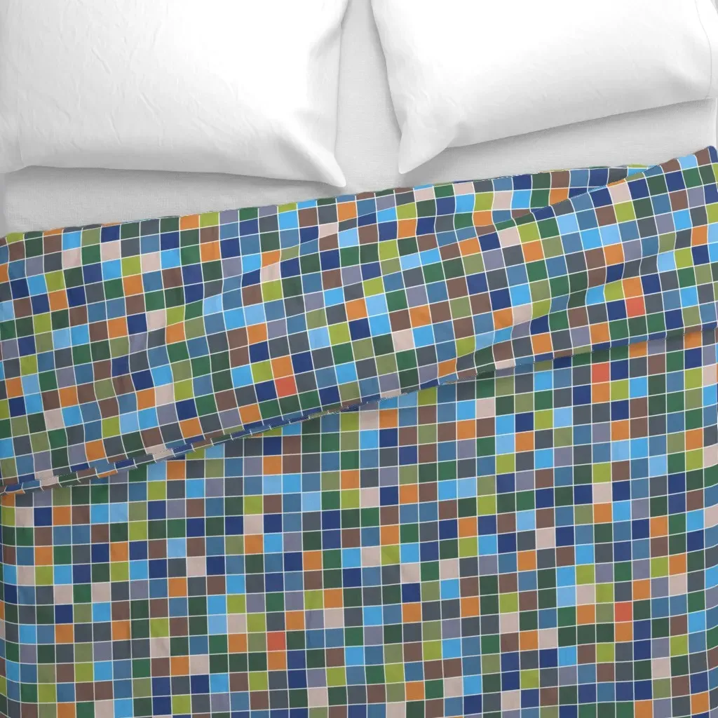 011 Medium Scale Take A Hike Duvet Cover - Blue alternate view