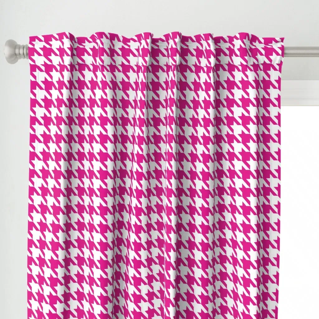 1 Inch Hot Pink Curtain Panel - Pink alternate view