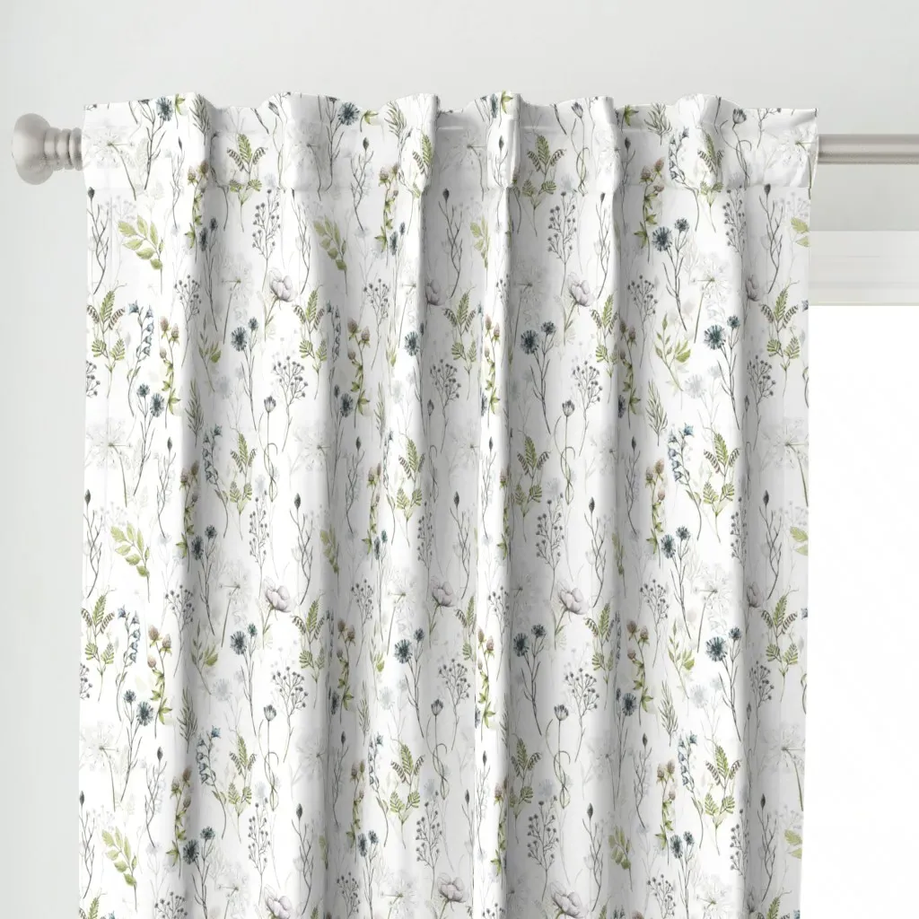 12 Blue Midsummer Curtain Panel - Light Blue alternate view