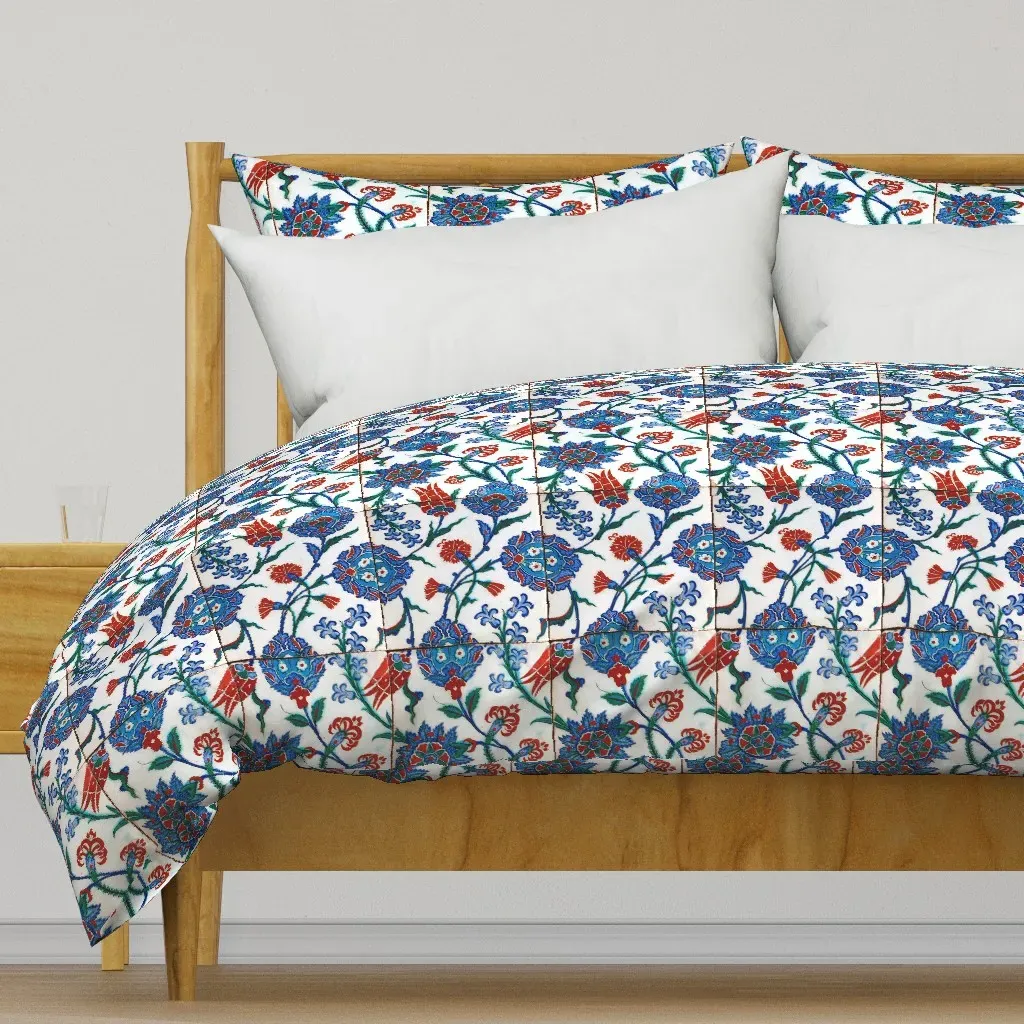 16th Century Turkish Damask Duvet Cover - Blue product
