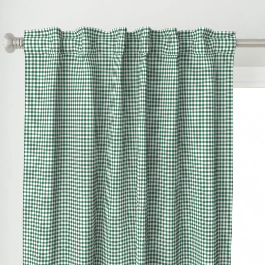 1930s Curtain Panel - Hunter Green alternate view