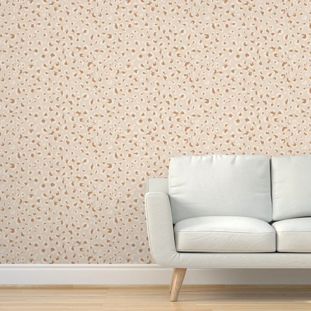 2020 Animal Print Leopard Peel and Stick Wallpaper - Beige product