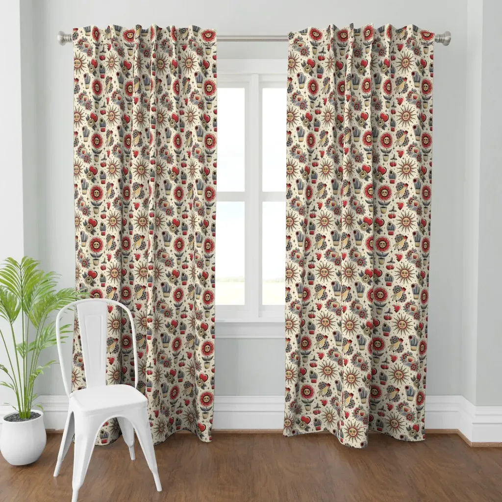 2306 Medium Flash Curtain Panel - Red product